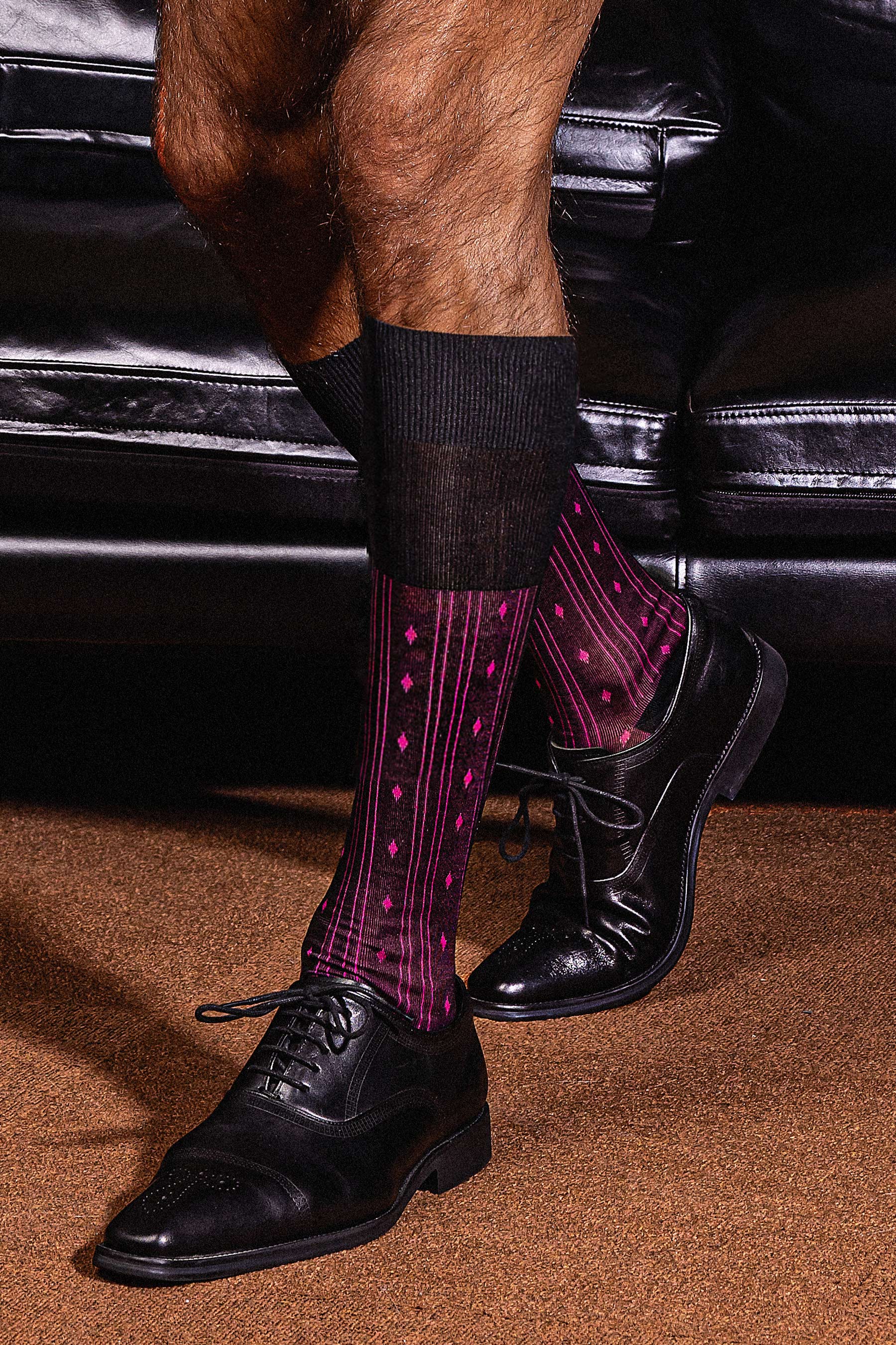 Midnight Diamond Dress Socks