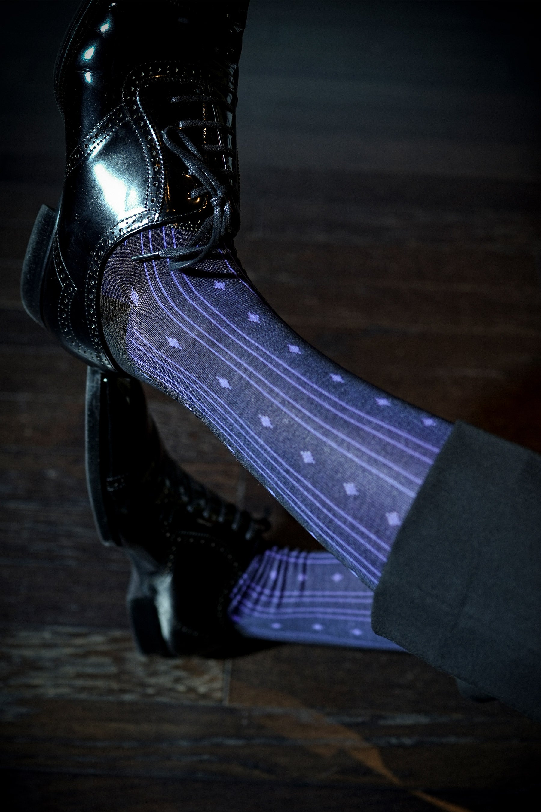 Midnight Diamond Dress Socks